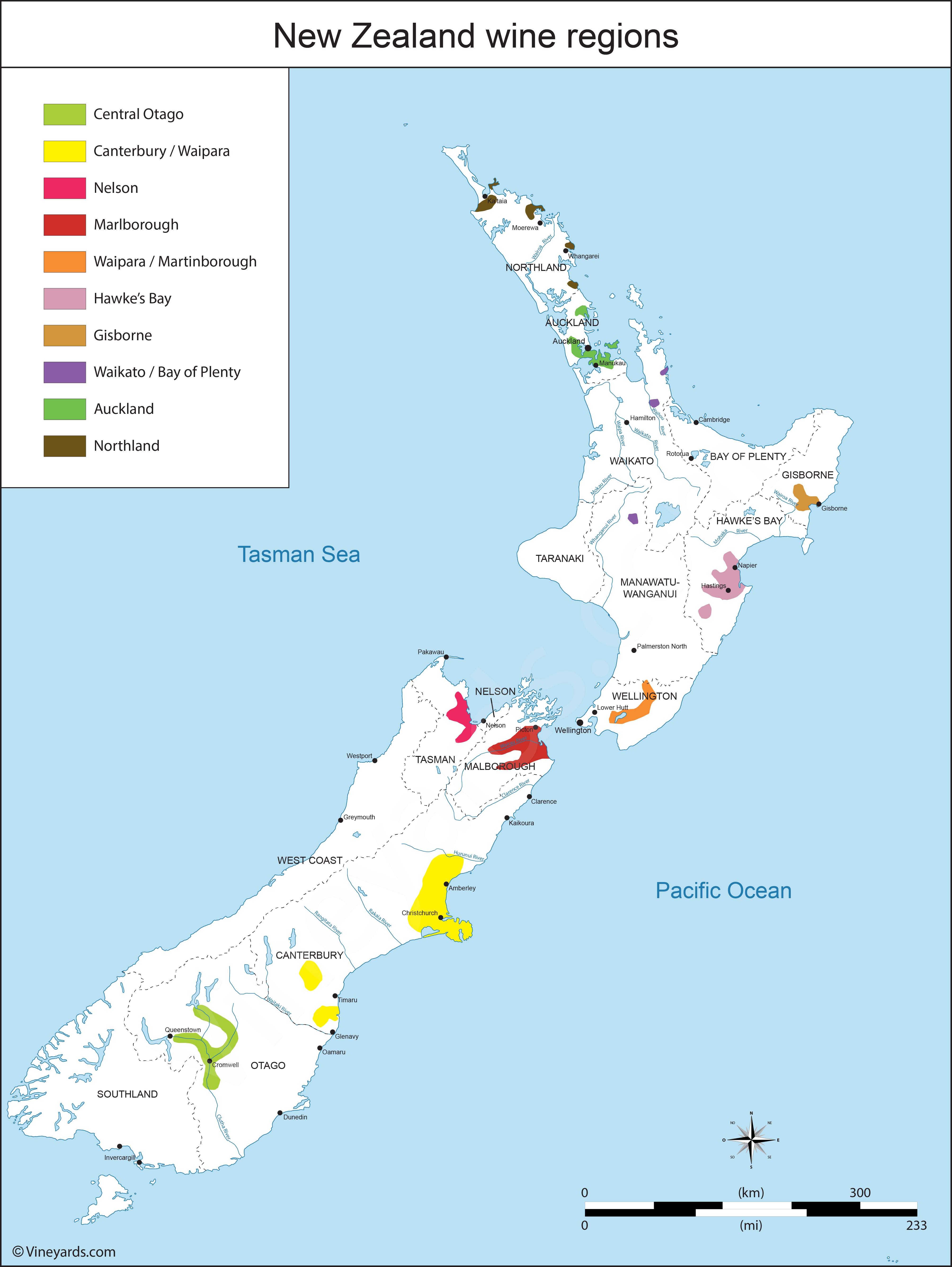 Wine Regions in New Zealand